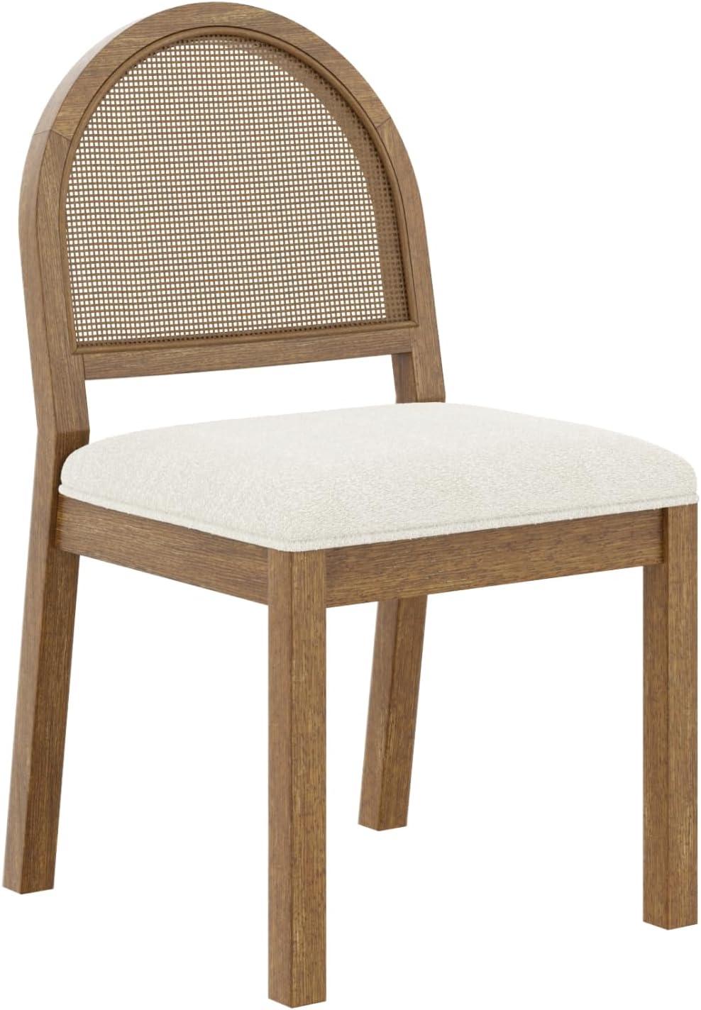 Nathan James Bailey Boucle Dining Chair Light Brown