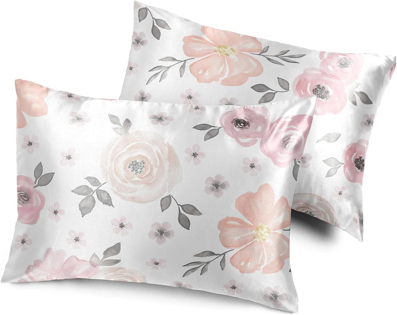 Sweet Jojo Designs Satin Floral - Set of 2