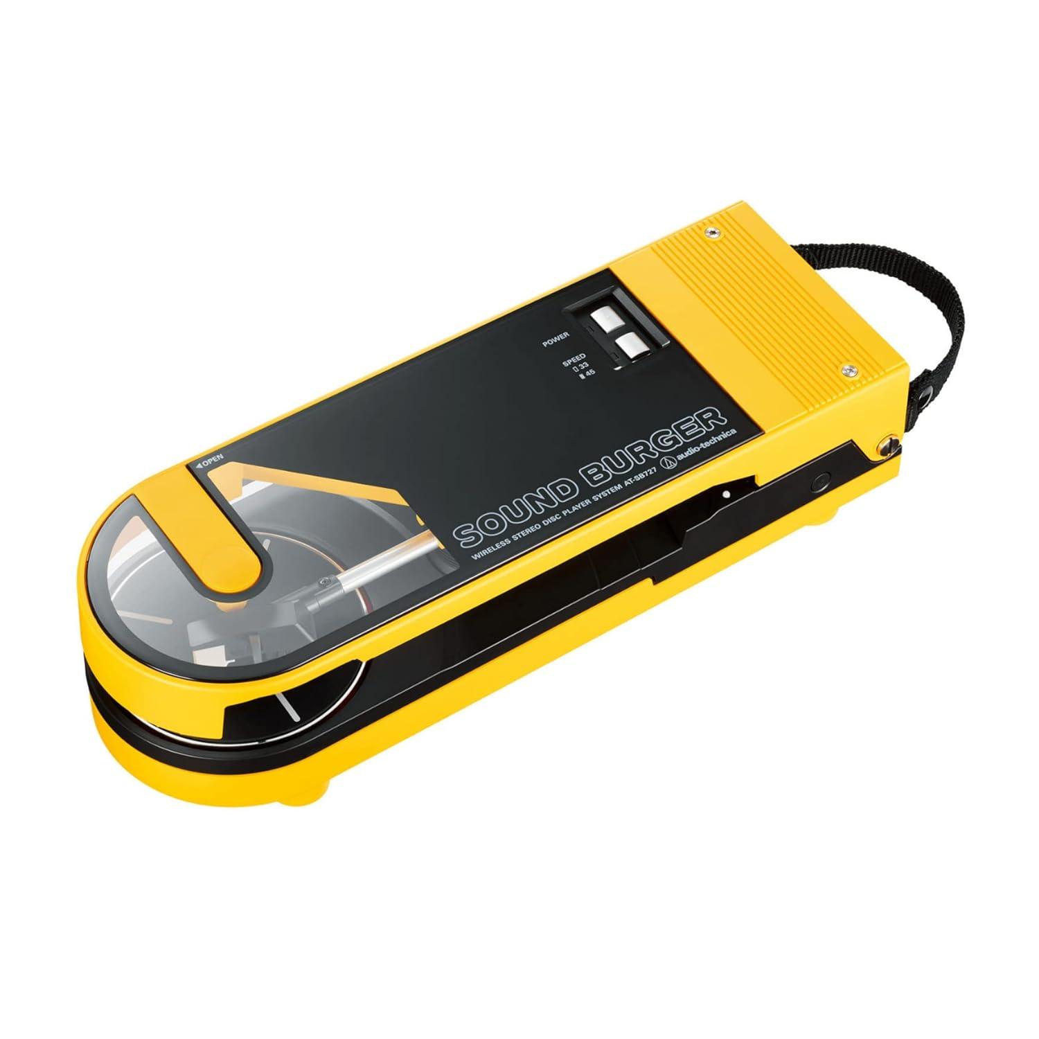 AUDIO-TECHNICA  COMPACT PORTABLE TURNTABLE, YELLOW ( AT-SB727-YL)