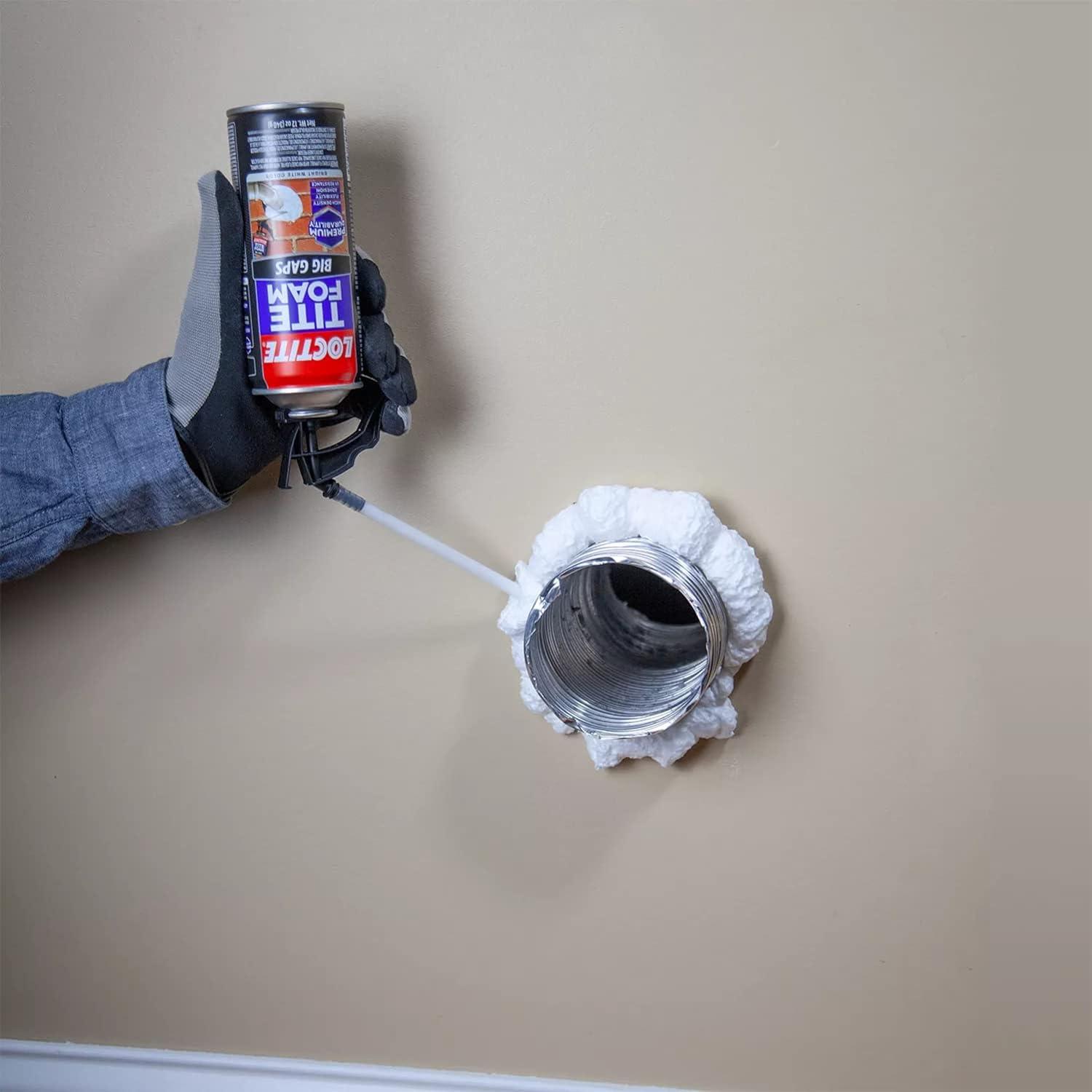 Loctite Tite Foam Insulating Foam Sealant Big Gaps, Pack of 1, White 12 oz Can