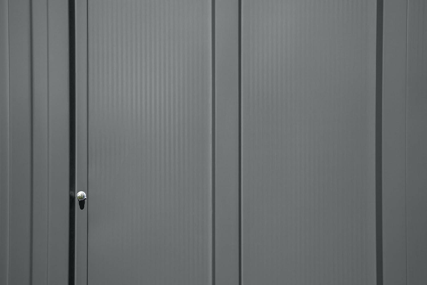 Arrow 8 ft. W x 4 ft. D Galvanized Steel Vertical Storage Shed