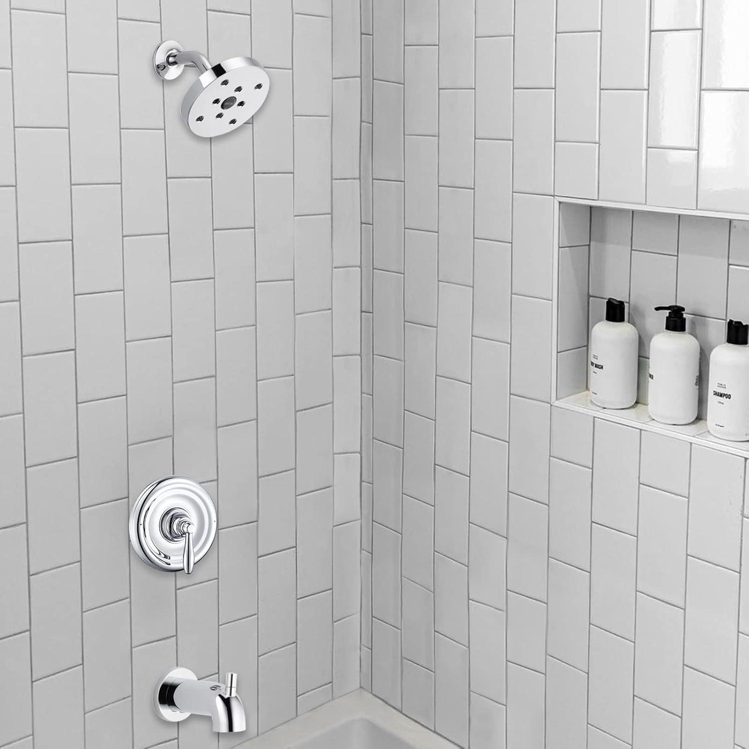 Moen Chateau Posi-Temp Lever 1-Handle Shower Valve Trim Kit, Chrome 181119