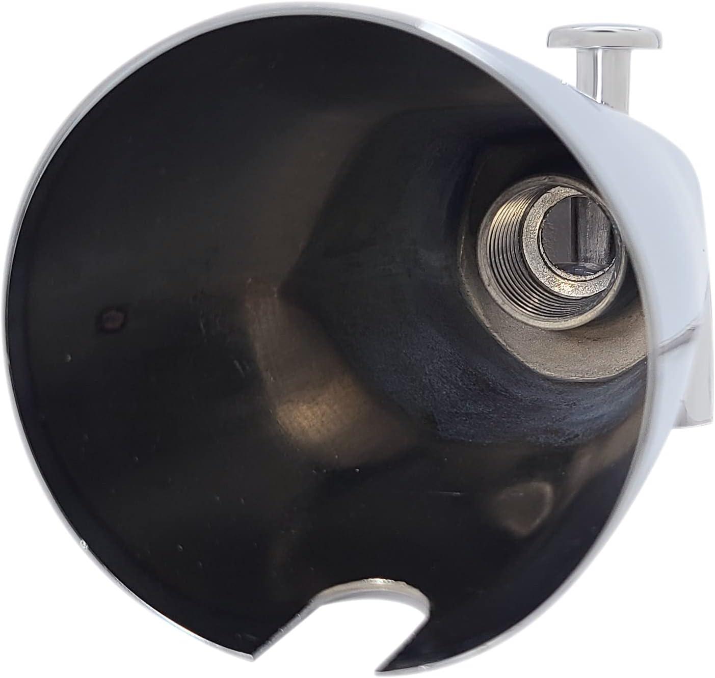 Westbrass 5-1/4" Front Diverter Tub Spout with Tip-Toe Drain and 2-Hole Overflow Trim CO531-26