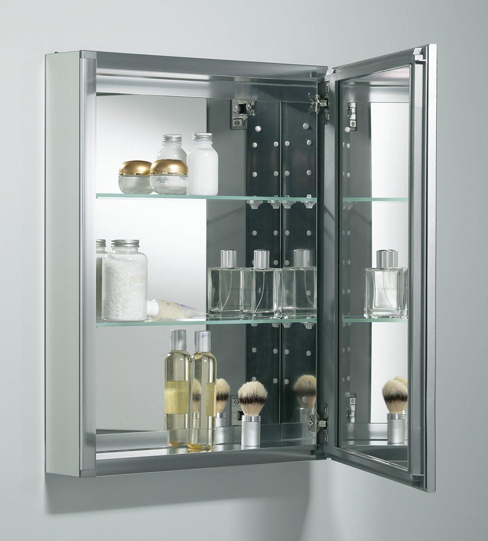 Kohler Clw Recessed/Surface Mount Framed Medicine Cabinet with 2 Adjustable Shelves and Interior Mirror