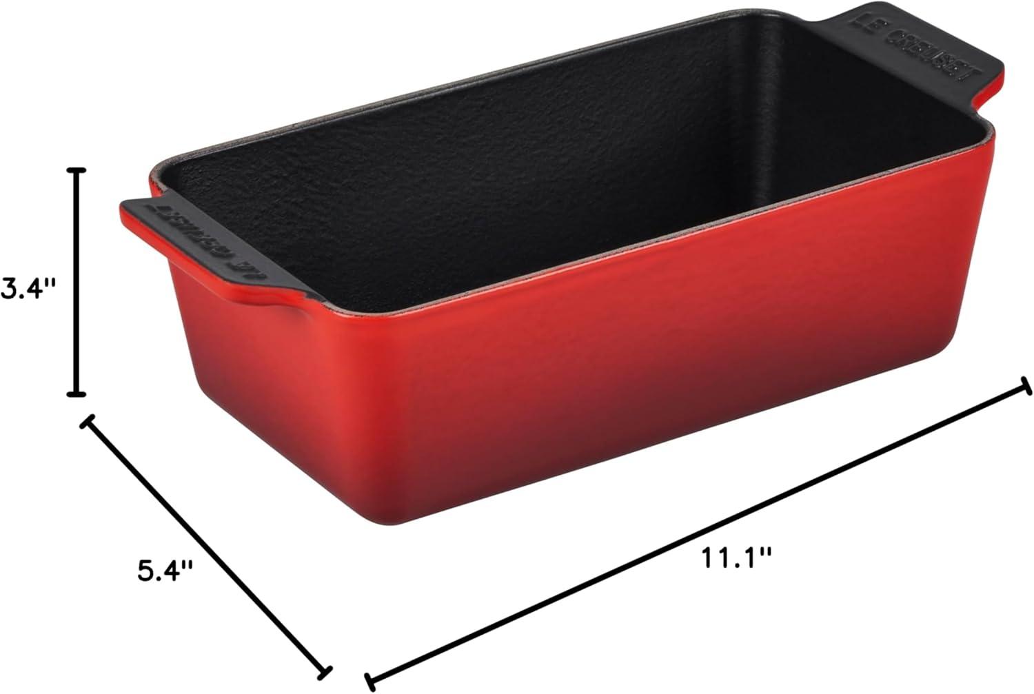 Cerise Enameled Cast Iron 2qt Loaf Pan