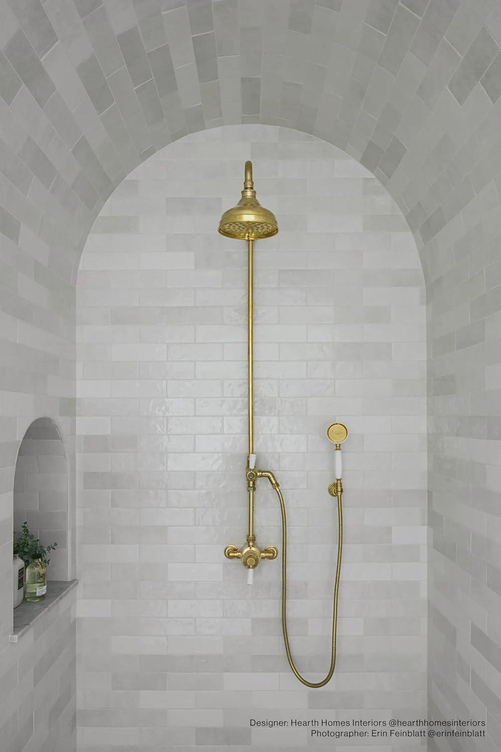 Cloe Subway Glossy White 2.5 in. x 8 in. Handmade-Look Ceramic Wall Tile (10.64 sq. ft./Case)