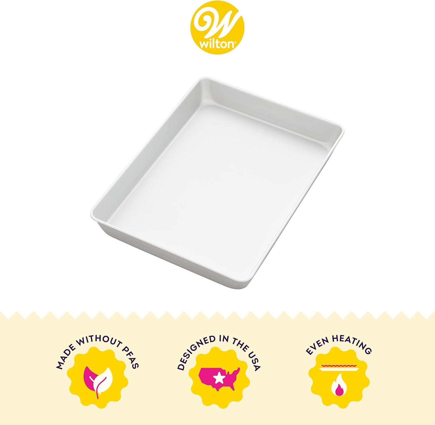 Wilton Silver Aluminum 11x15 Non-Stick Sheet Cake Pan