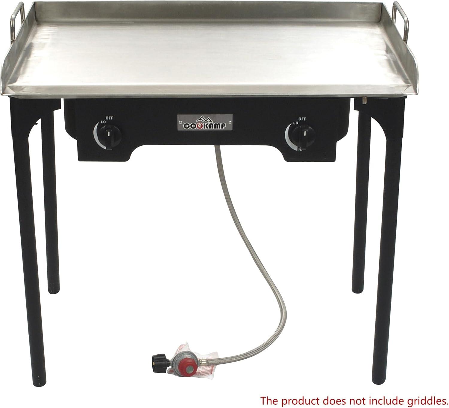 High Pressure Black Steel 2-Burner Outdoor Camping Stove