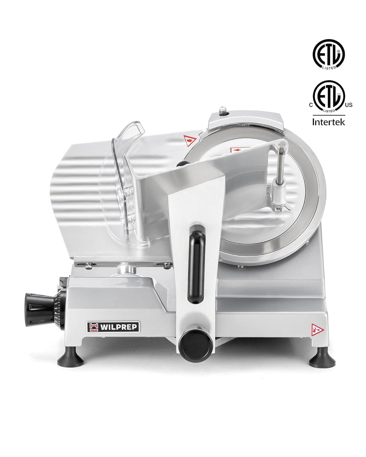 Wilprep Commercial Meat Slicer for Home 150W Electric Deli Food Slicer with 10" Blade
