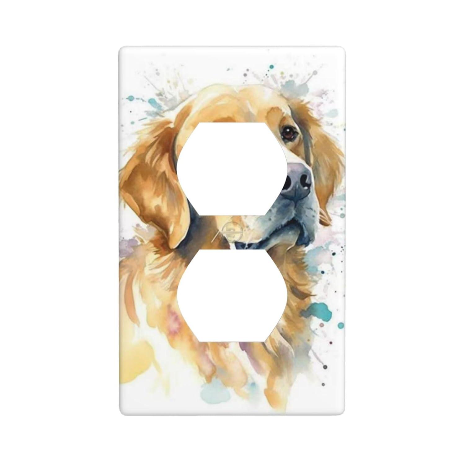 ZICANCN Outlet Covers Wall Plate, Sunflowers Nature Beige Background Light Switch Cover Decorative, Duplex Toggle Combo 1-Gang