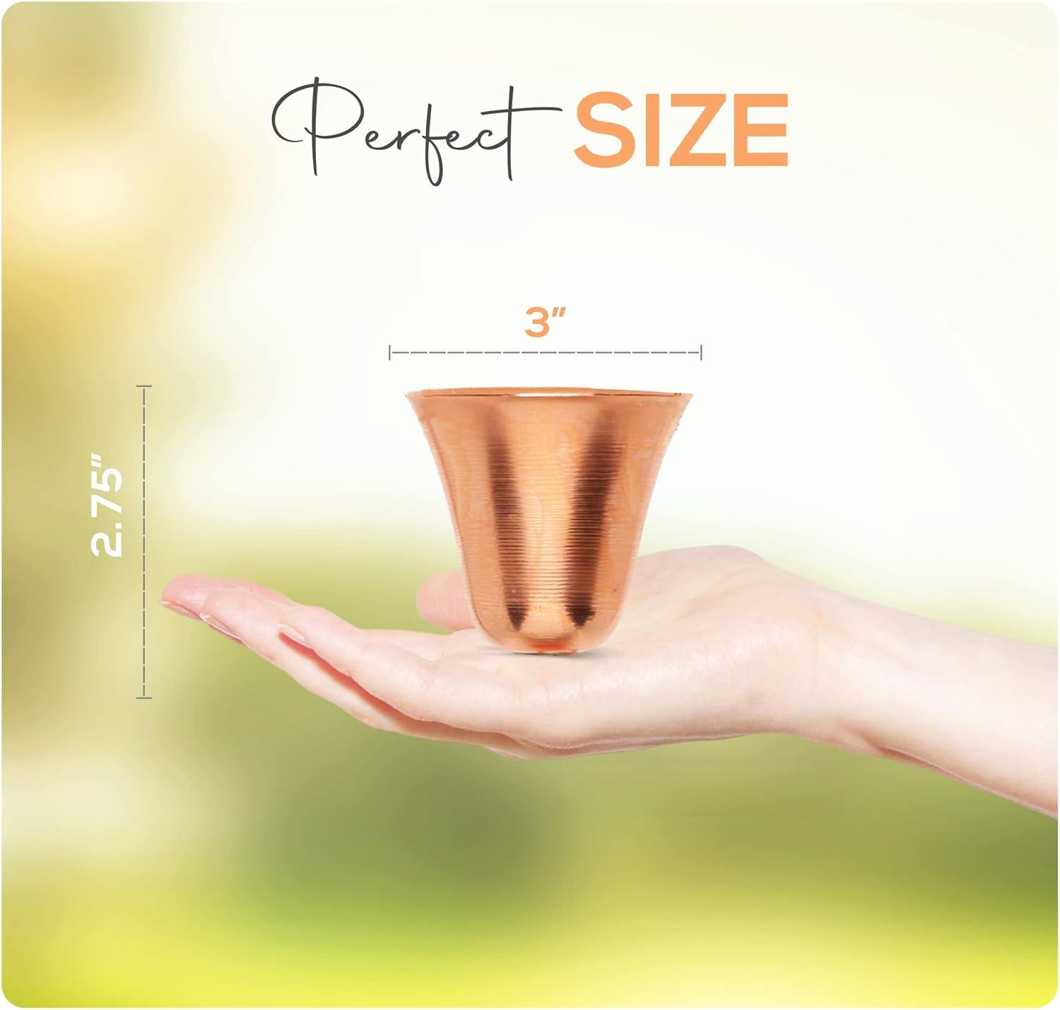 Marrgon Marrgon Copper Rain Chain with Bell Style Cups for Gutter Downspout Replacement