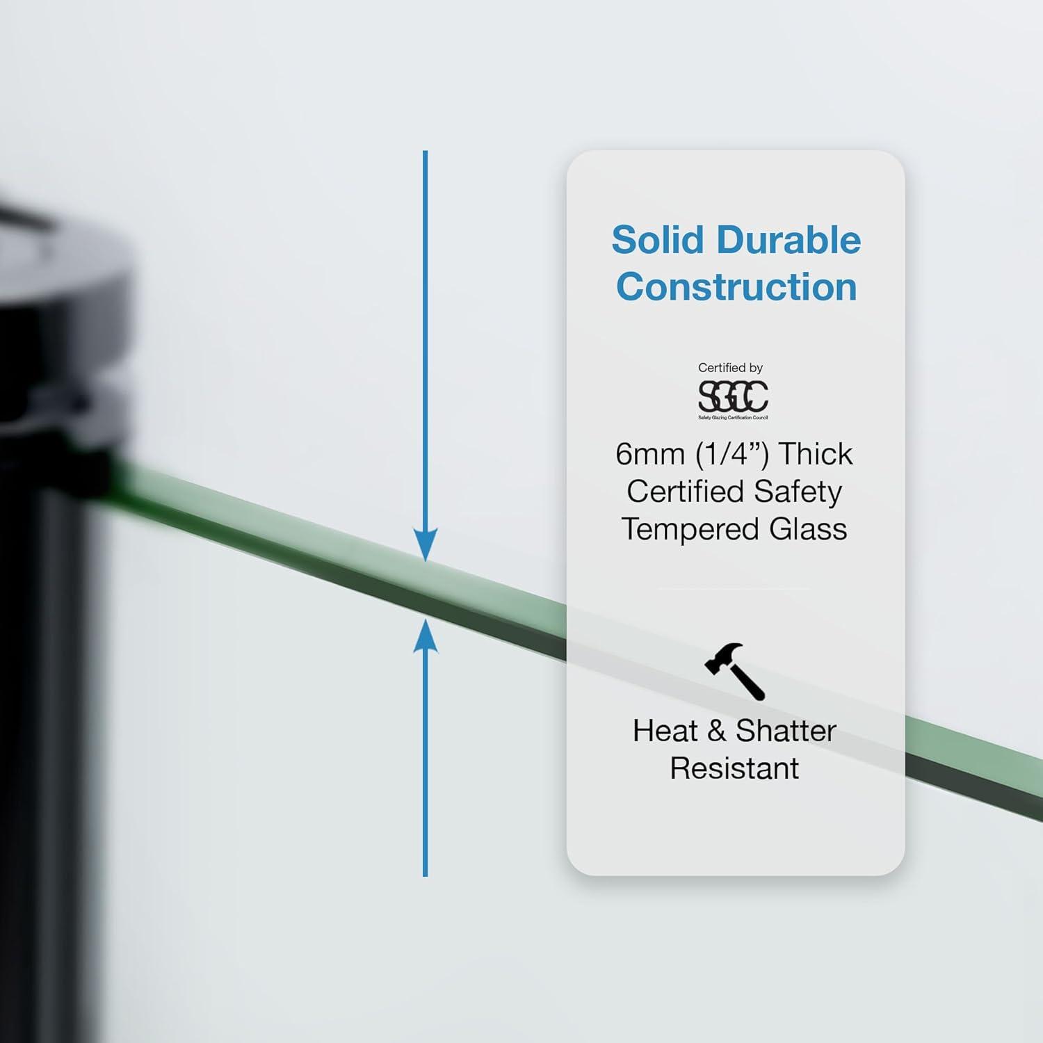 OVE Decors Breeze 33 in. Round Shower Kit w/ Clear, Base, Wall