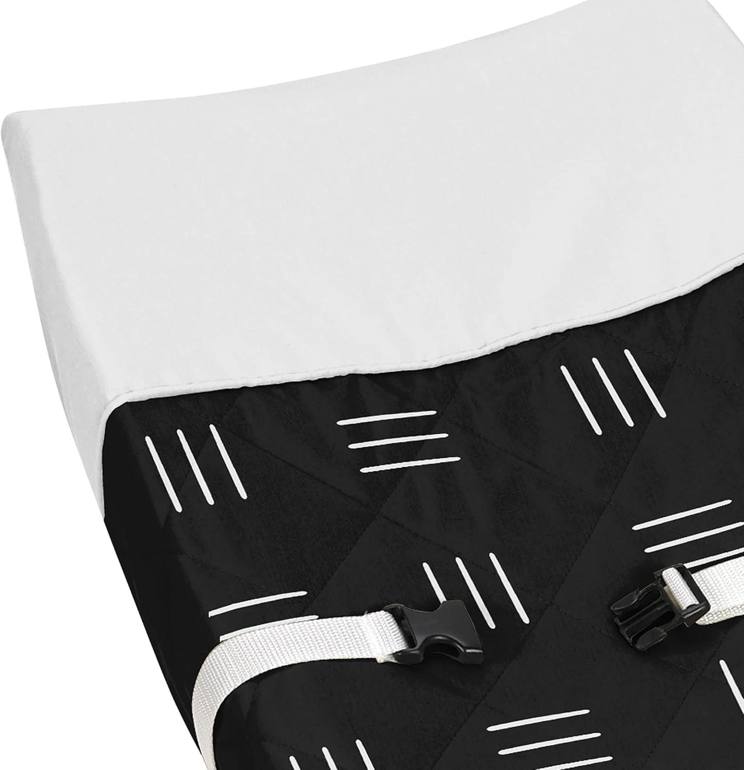 Sweet Jojo Designs Boy or Girl Gender Neutral Unisex Changing Pad Cover Boho Hatch Black and White