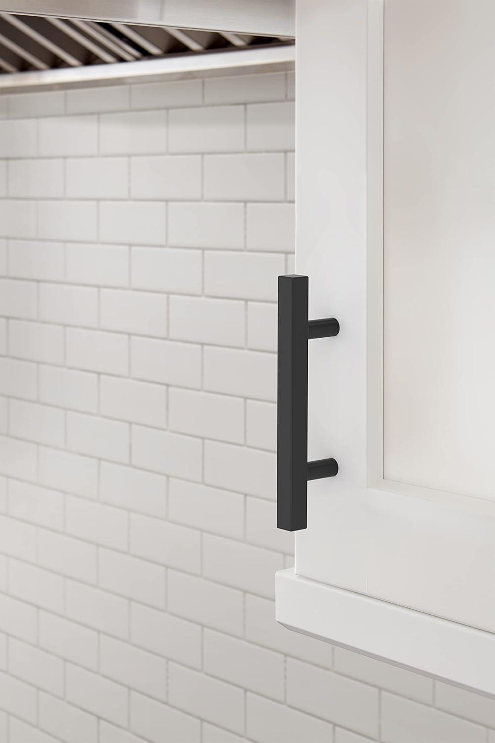 Matte Black Modern 3-Inch Cabinet Bar Pull