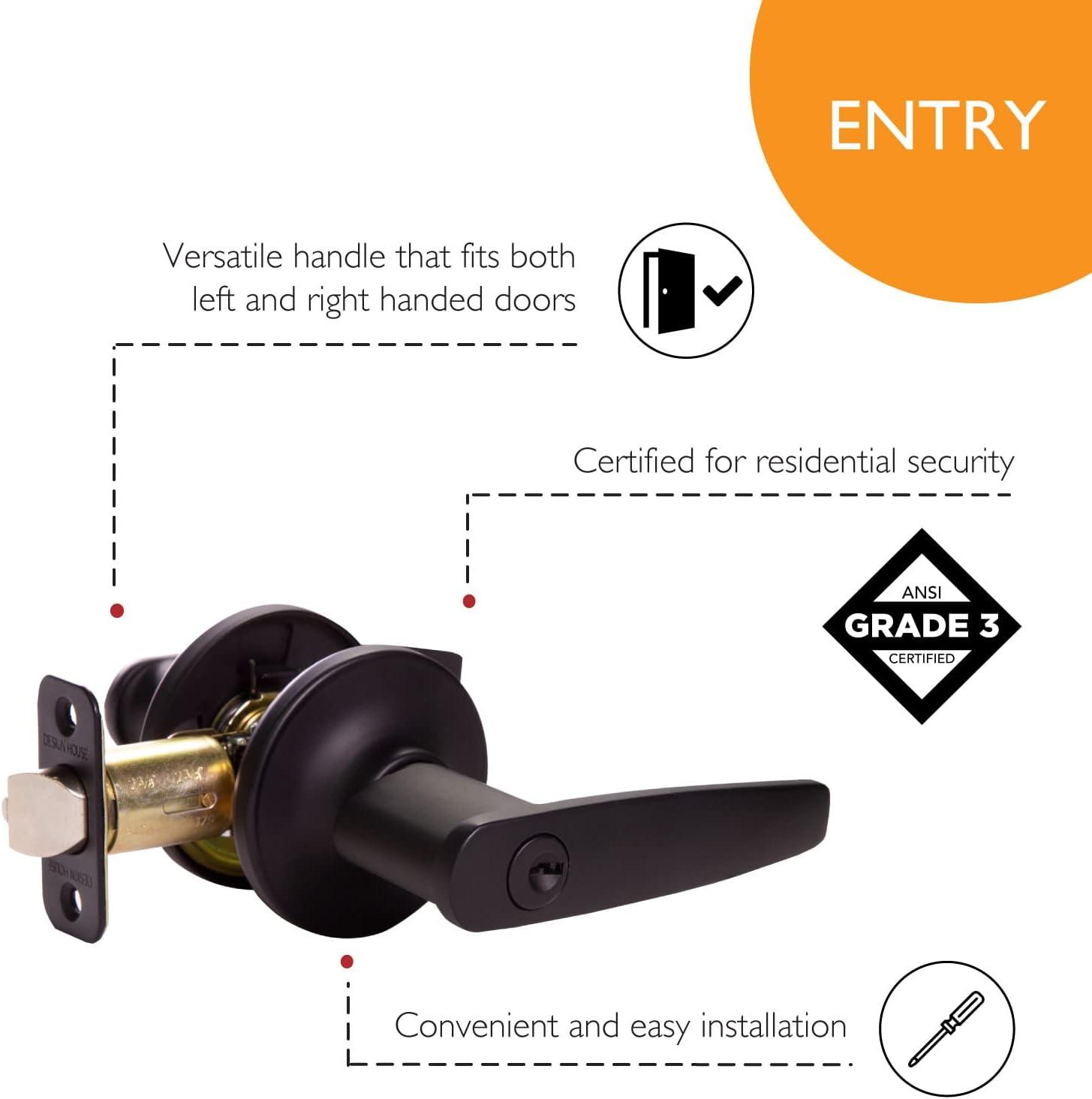 Delavan Keyed Entry Door Lever