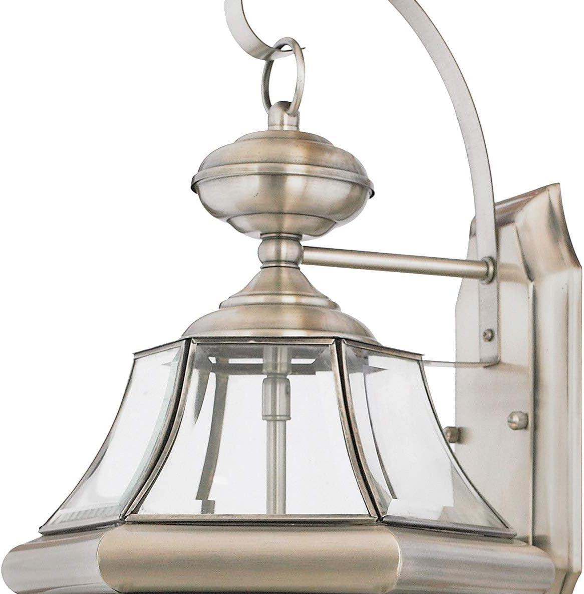 Medici Bronze 20" Outdoor Wall Lantern with Clear Glass