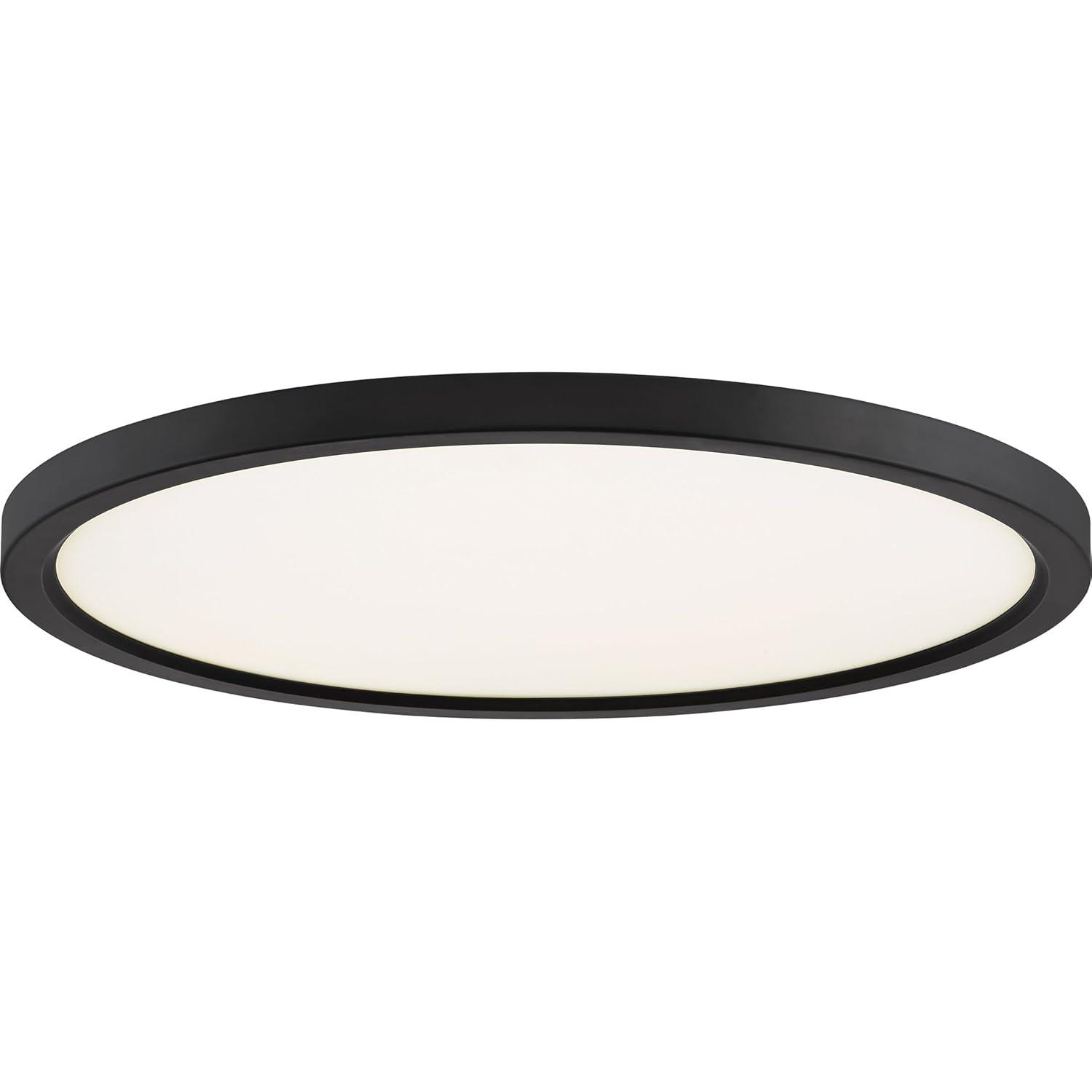 Quoizel Lighting Outskirts 1 - Light Flush Mount in  Oil Rubbed Bronze