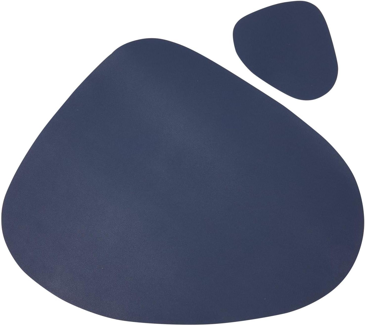 Juvale Set of 4 Wedge Placemats for Round Dining Tables with Matching Coasters, 8 Pieces, Blue