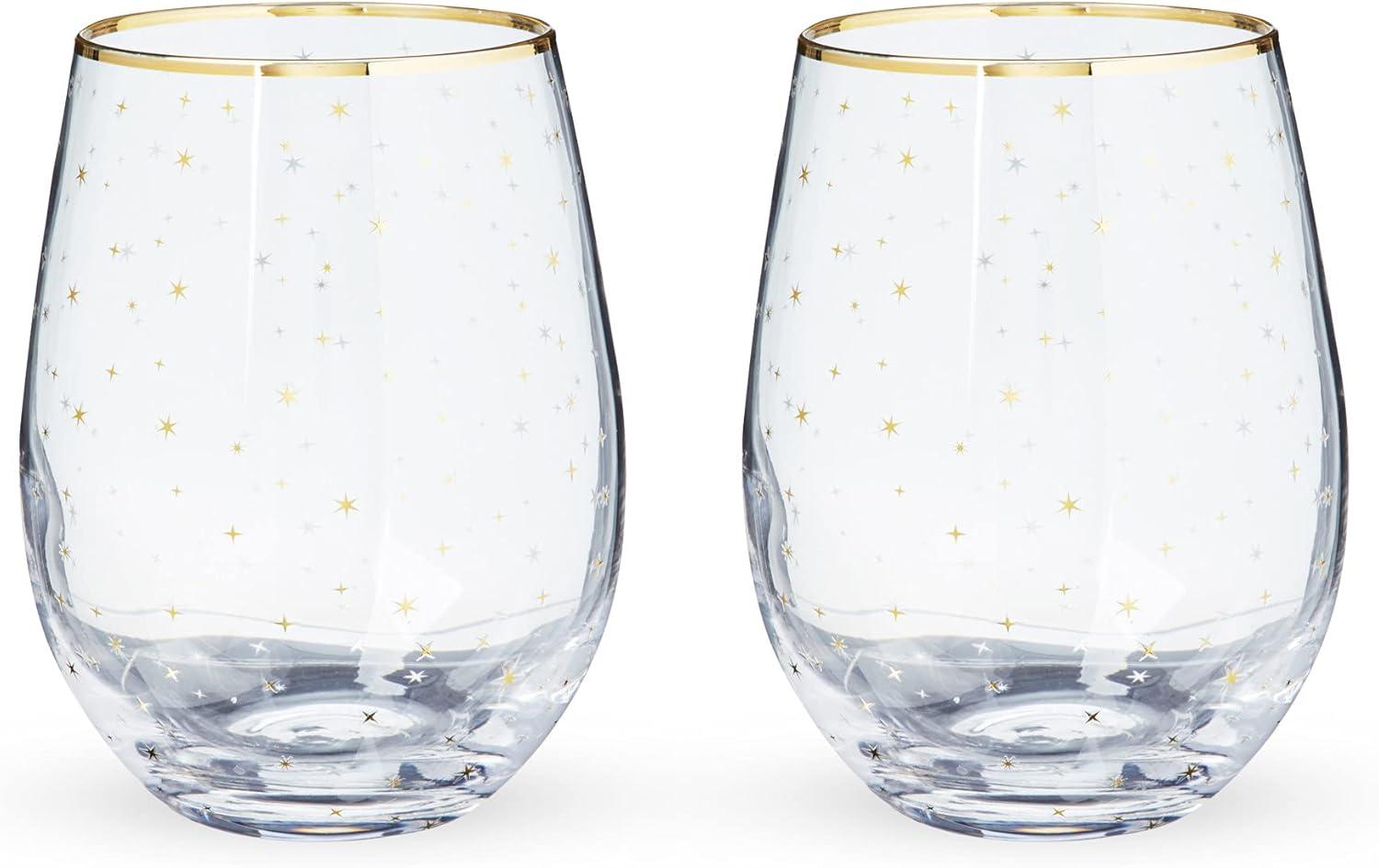 Starlight 18oz. Stemless Wine Glass Set