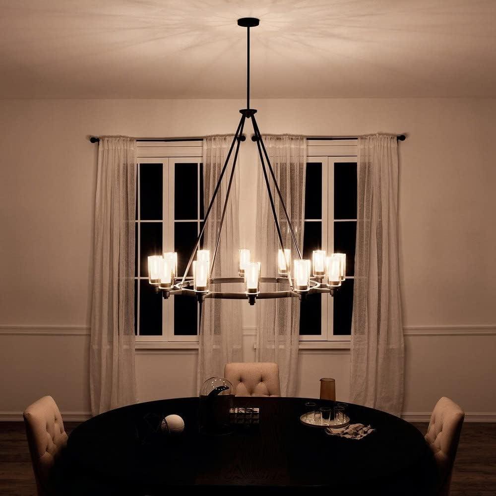 Twelve Light Chandelier With Soft Contemporary Inspirations 41 Inches Tall By 44.5 Inches Wide-Olde Bronze Finish Kichler Lighting 2347Oz