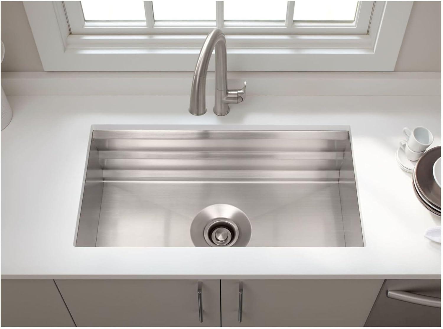 Prolific® 29" L x 17.75" W x 10.97" D Kitchen Sink with Accessories