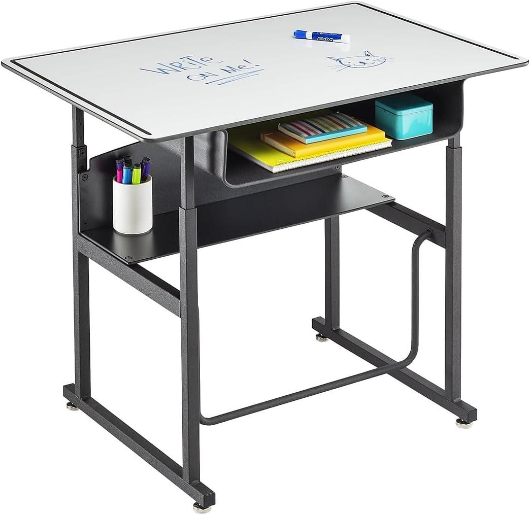 Safco Products Company AlphaBetter® Wood Adjustable Height Open Front Desk