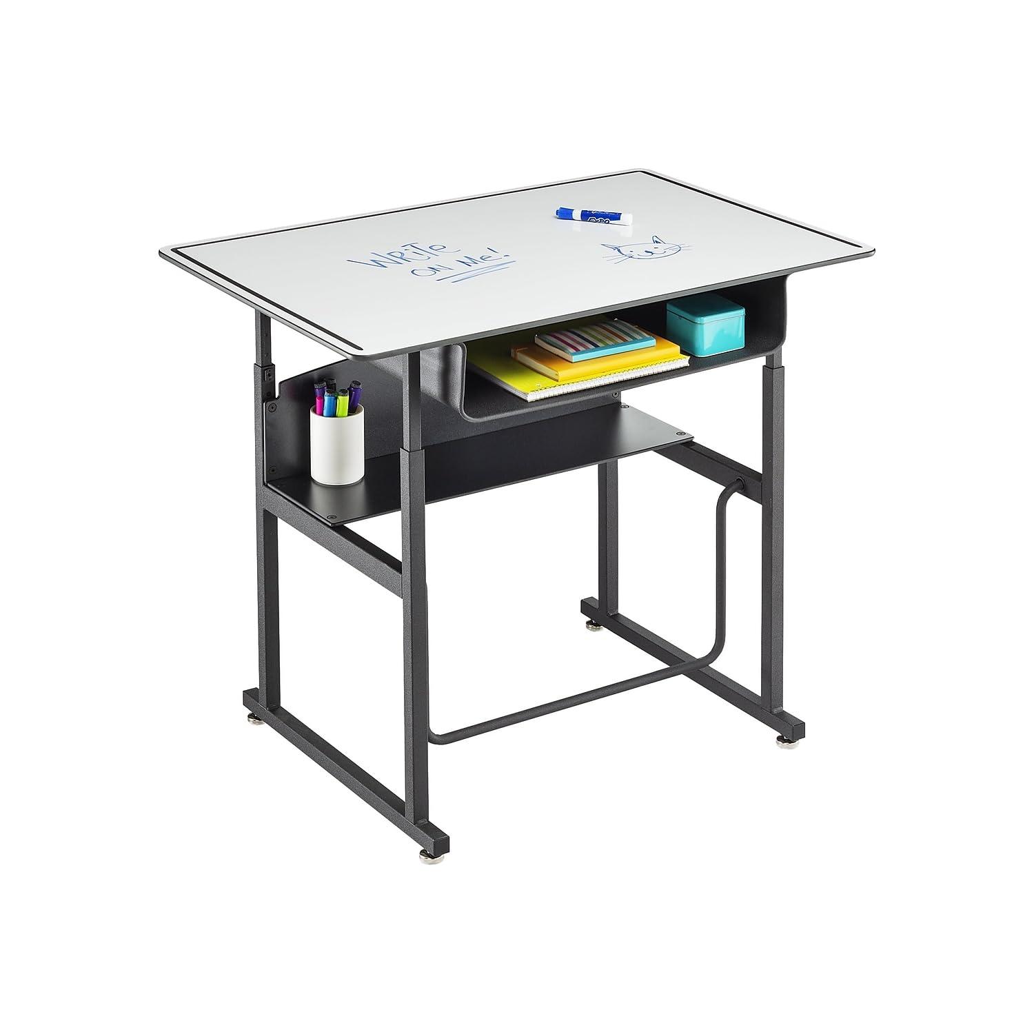 Safco Products Company AlphaBetter® Wood Adjustable Height Open Front Desk