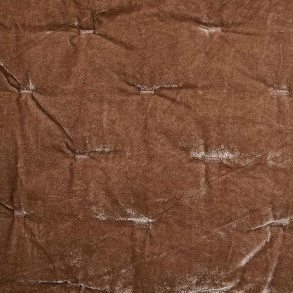 Stella Solid Faux Silk Velvet Romantic Western 1 Piece Quilt