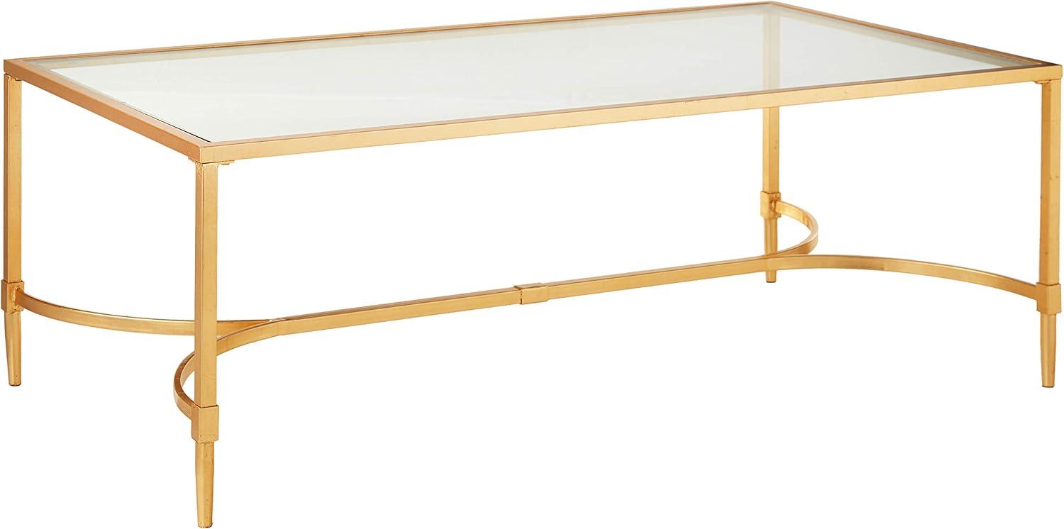 Antwan Coffee Table - Gold/Glass - Safavieh