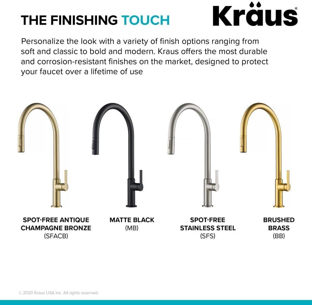Oletto Single Handle Pull-Down Kitchen Faucet