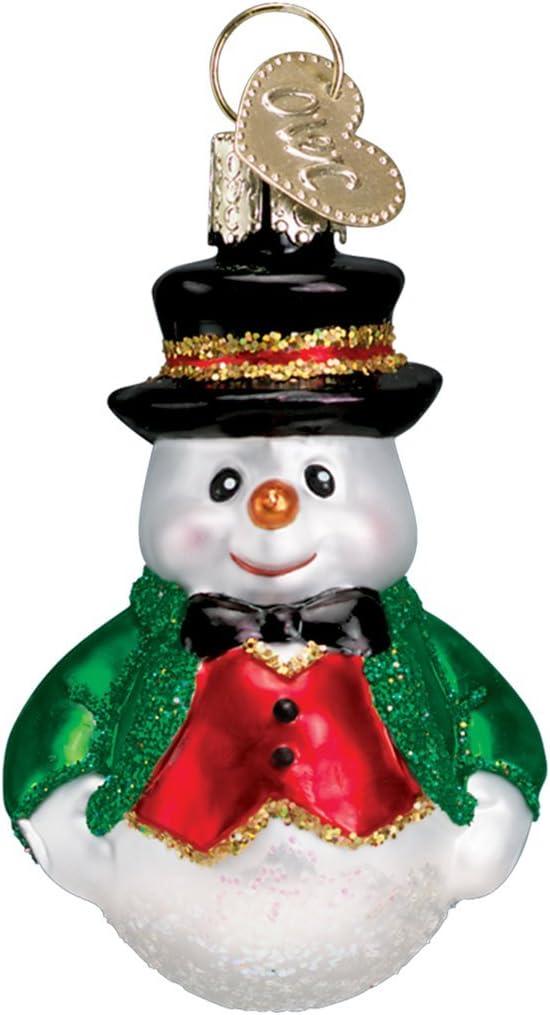 Old World Christmas 2.5 Inch Mini Snowman Set Ornaments Frosty  St/6 Tree Ornament Sets