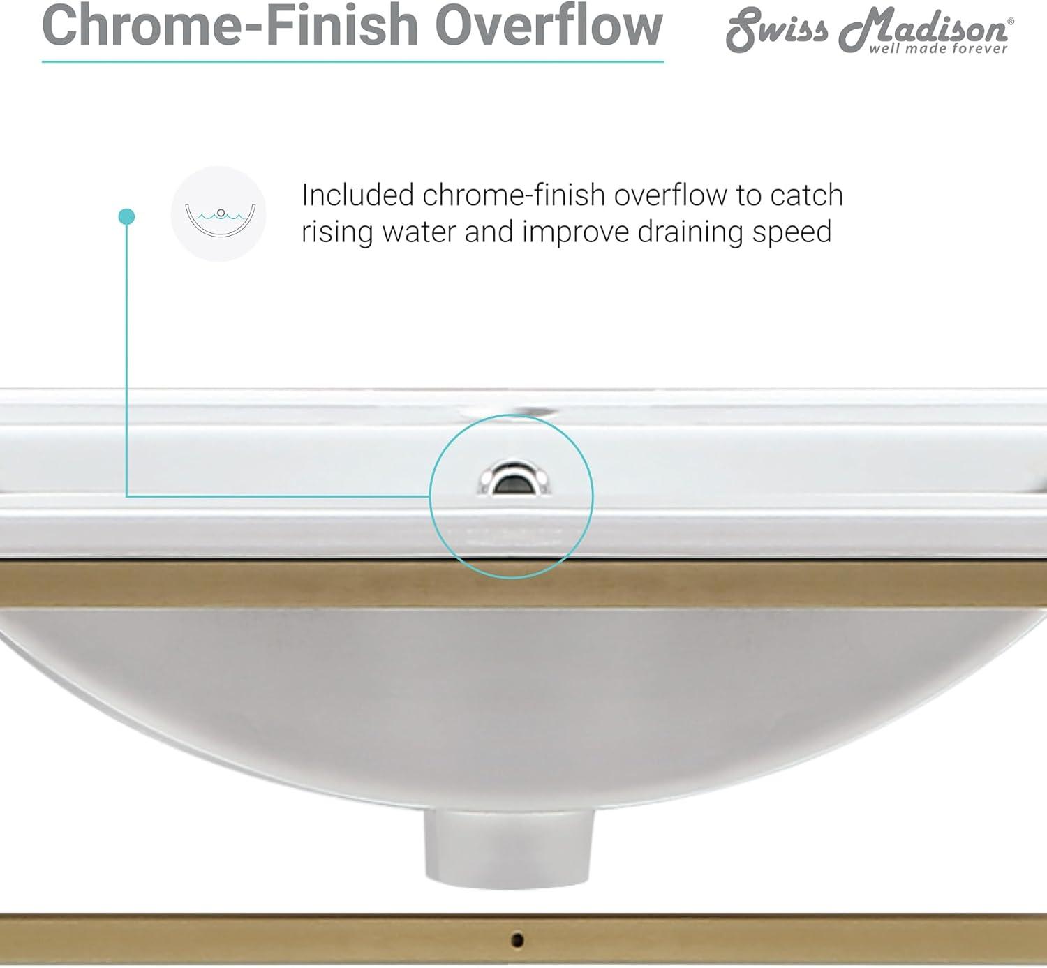 Pierre 30 Single, Open Shelf, Metal Frame Bathroom Vanity