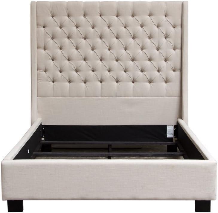 Park Avenue Upholstered Wingback Bed