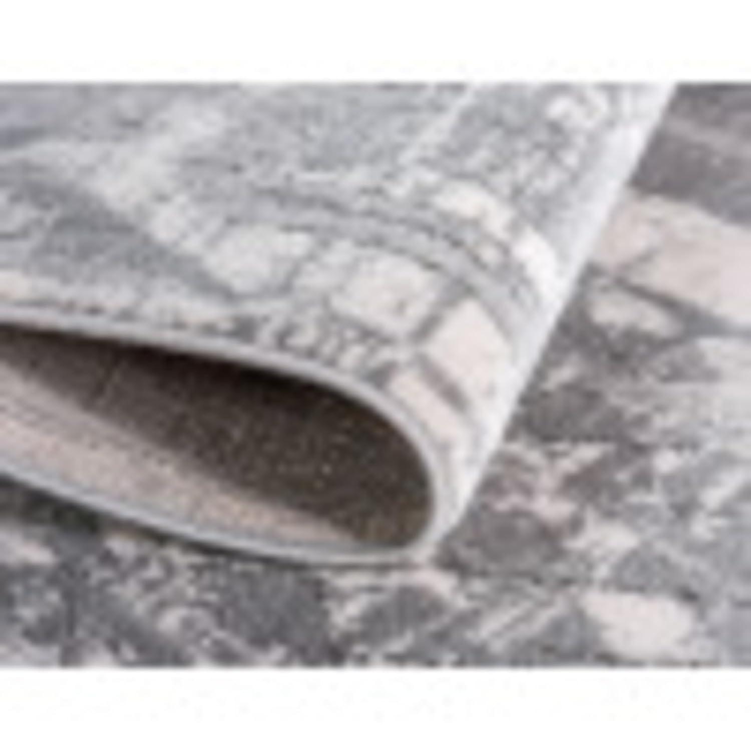 Unique Loom Portland Collection Area Rug - Orford (4' 1" x 6' 1" Rectangle Gray/Beige)