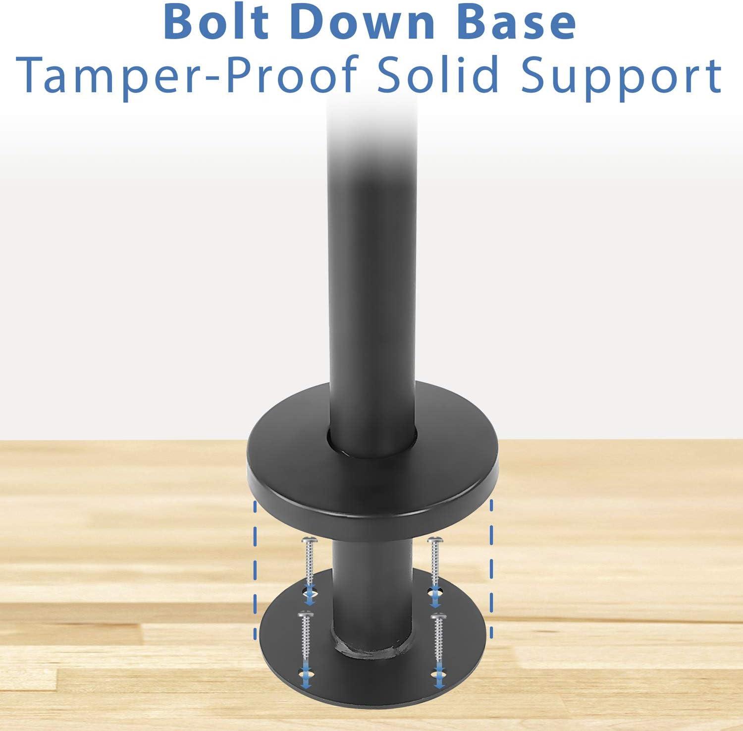 Mount-it Mount-It! Bolt Down TV Stand | Heavy Duty Swivel Table Top Desktop Mount For  32" - 55" VESA TVs