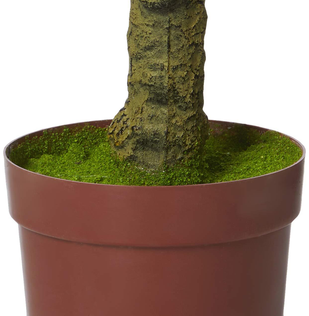 Nearly Natural 6ft. Four Tier UV Resistant Boxwood Artificial Topiary Tree, Green