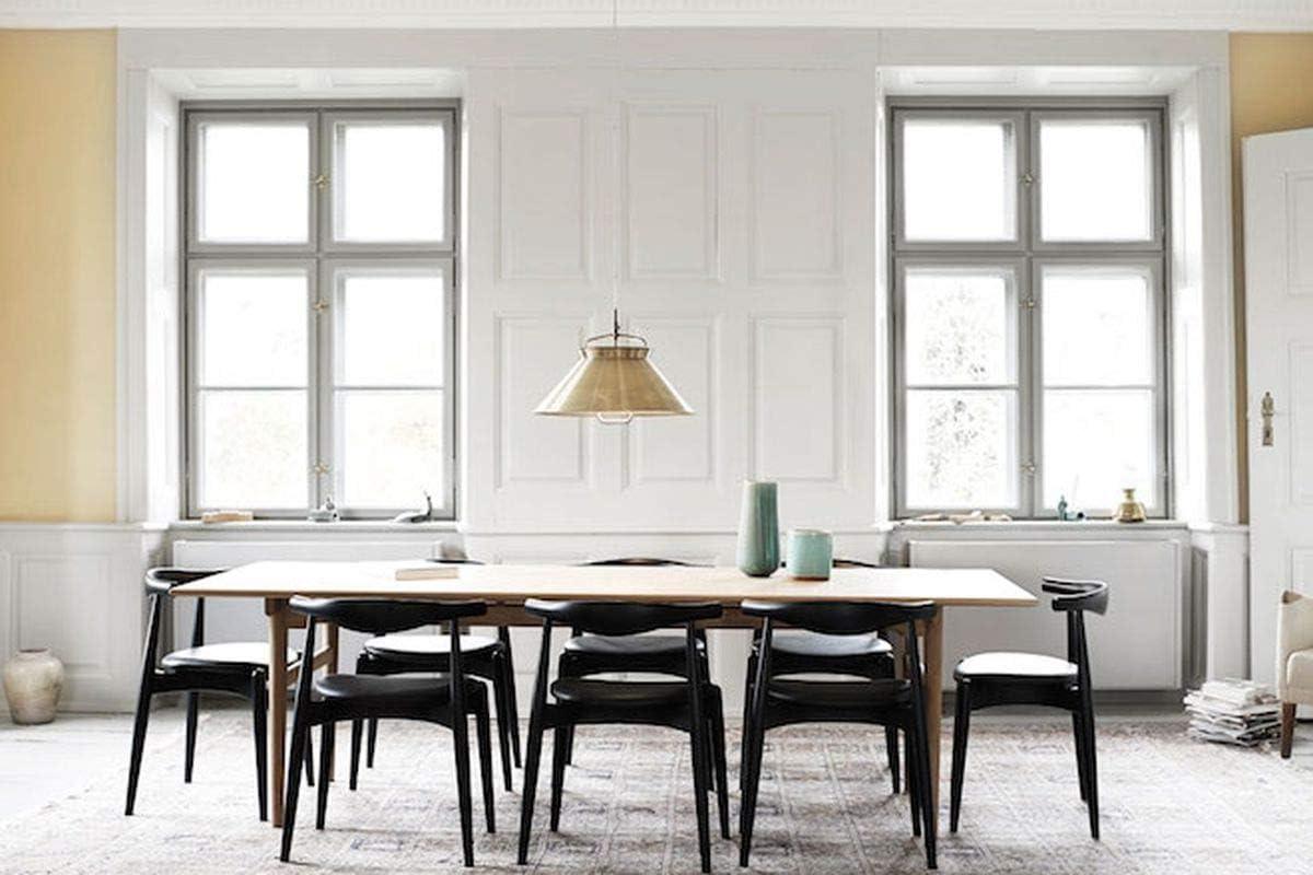 2xhome Contemporary Farmhouse Real Solid Wood Cloth Cushion Seat Dining Chair, Elbow Side Chair (Espresso-Beige Seat)