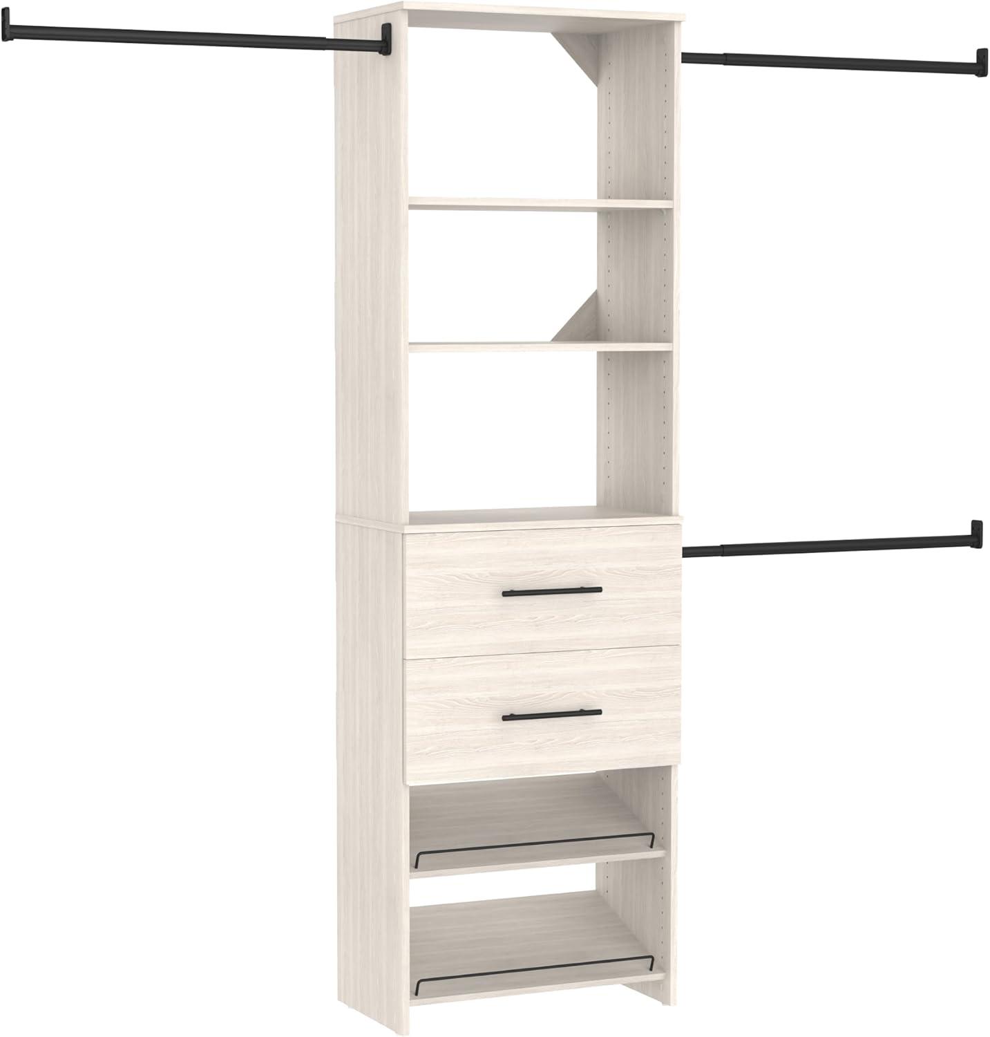ClosetMaid SuiteSymphony 84" W -120" W Closet System Kit with Drawers and Shoe Shelves