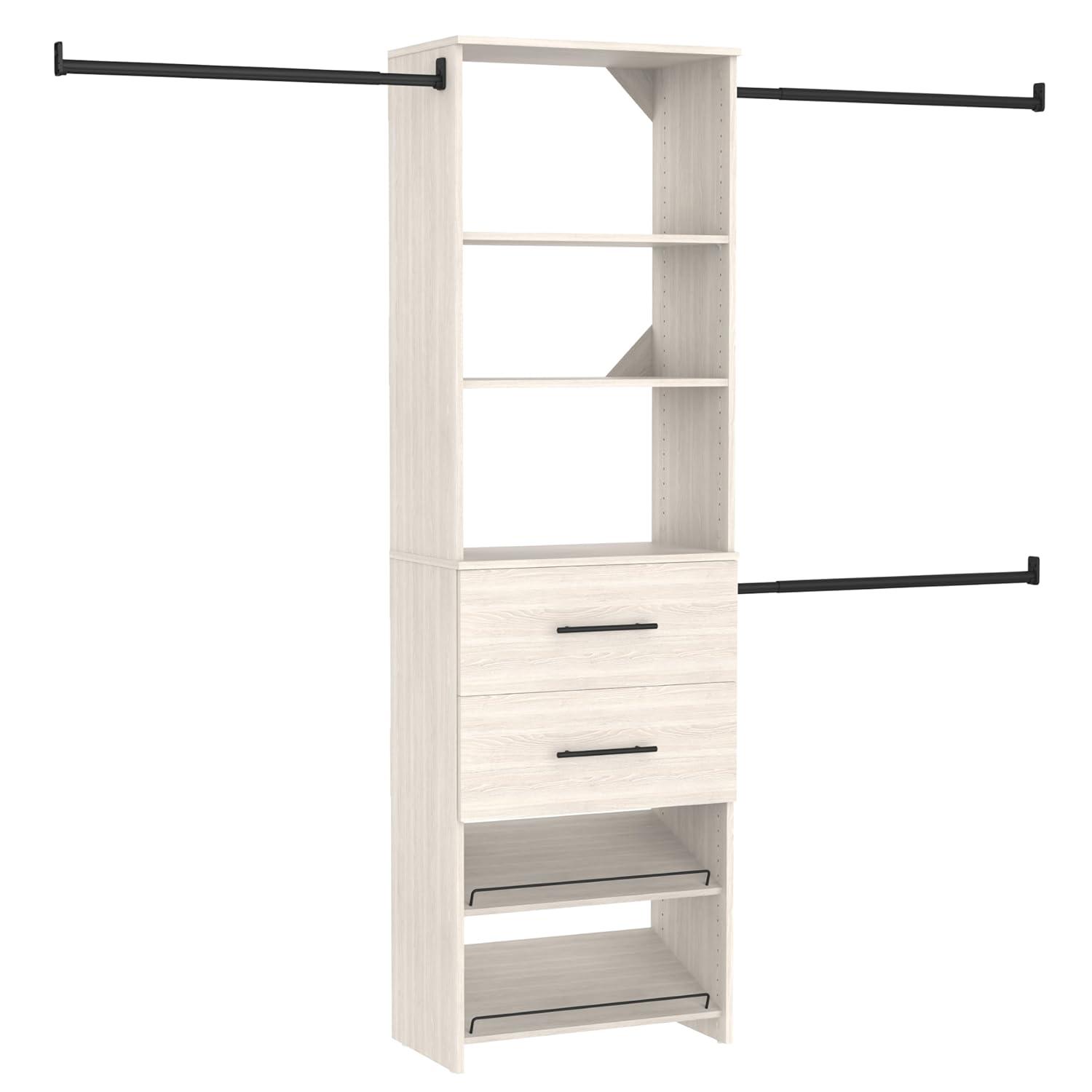 ClosetMaid SuiteSymphony 84" W -120" W Closet System Kit with Drawers and Shoe Shelves