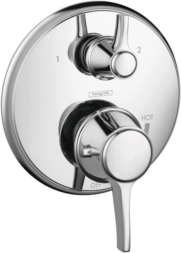 Polished Nickel Wall-Mounted Lever Shower Trim