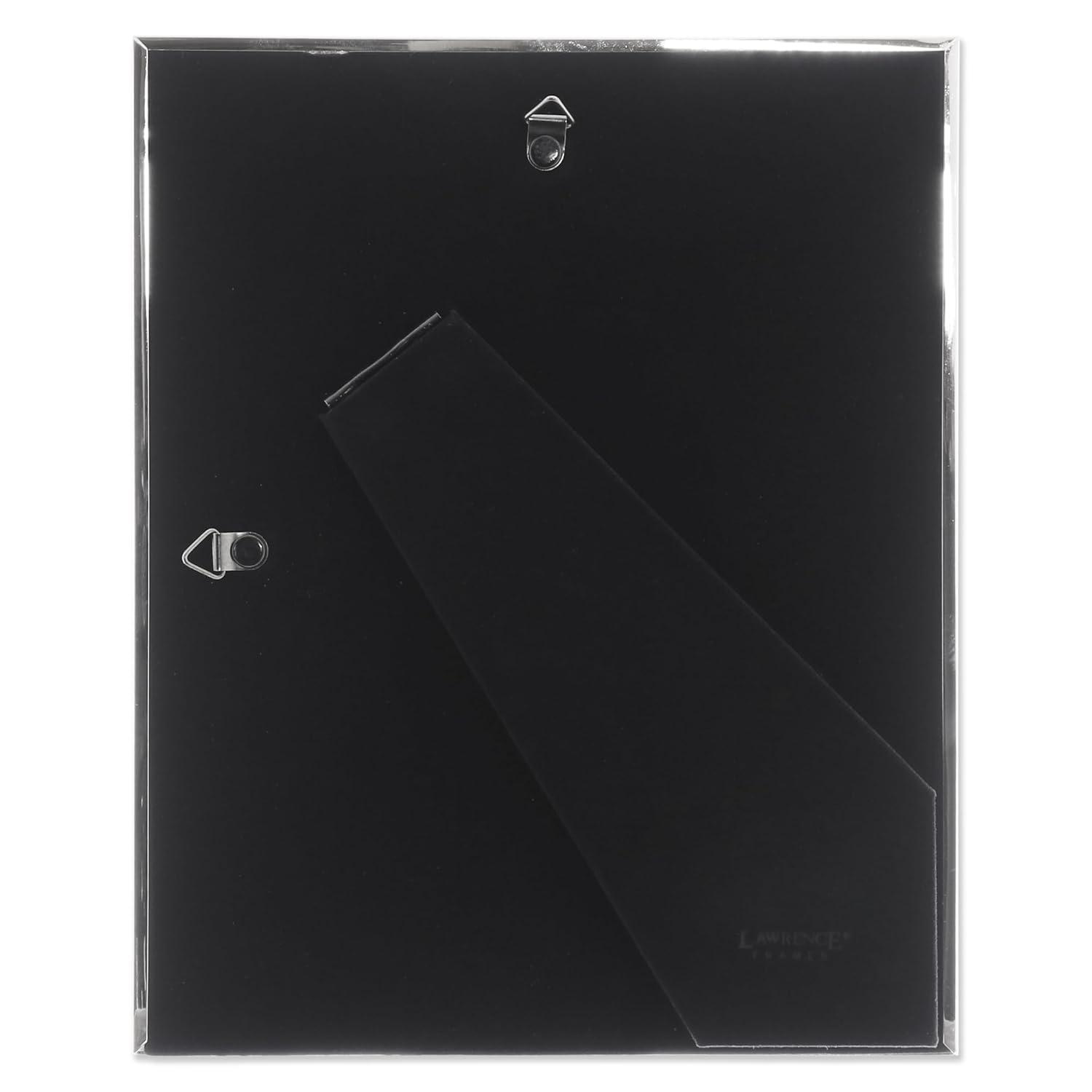 Lawrence Frames 8x10 Metal Picture Frame Silver-Plate with Delicate Beading