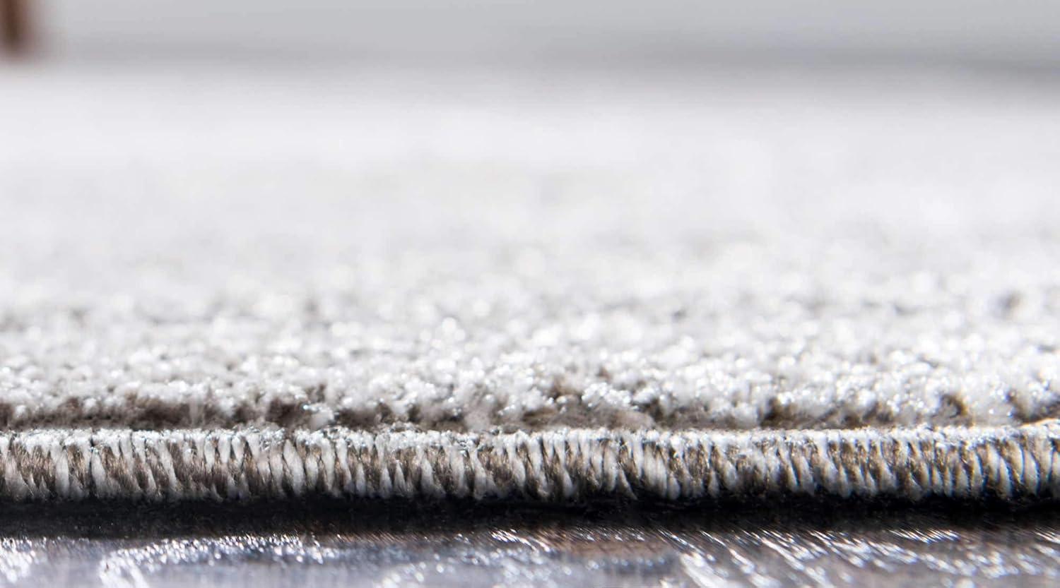 Unique Loom Del Mar Collection Area Rug - Lucille (9'  x 12' Rectangle Gray/Ivory)