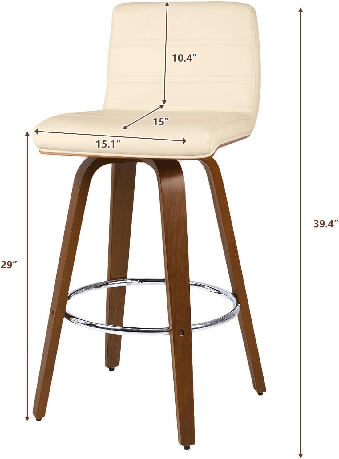 Corrigan Studio® Upholstered Swivel Stool (Set of 2)