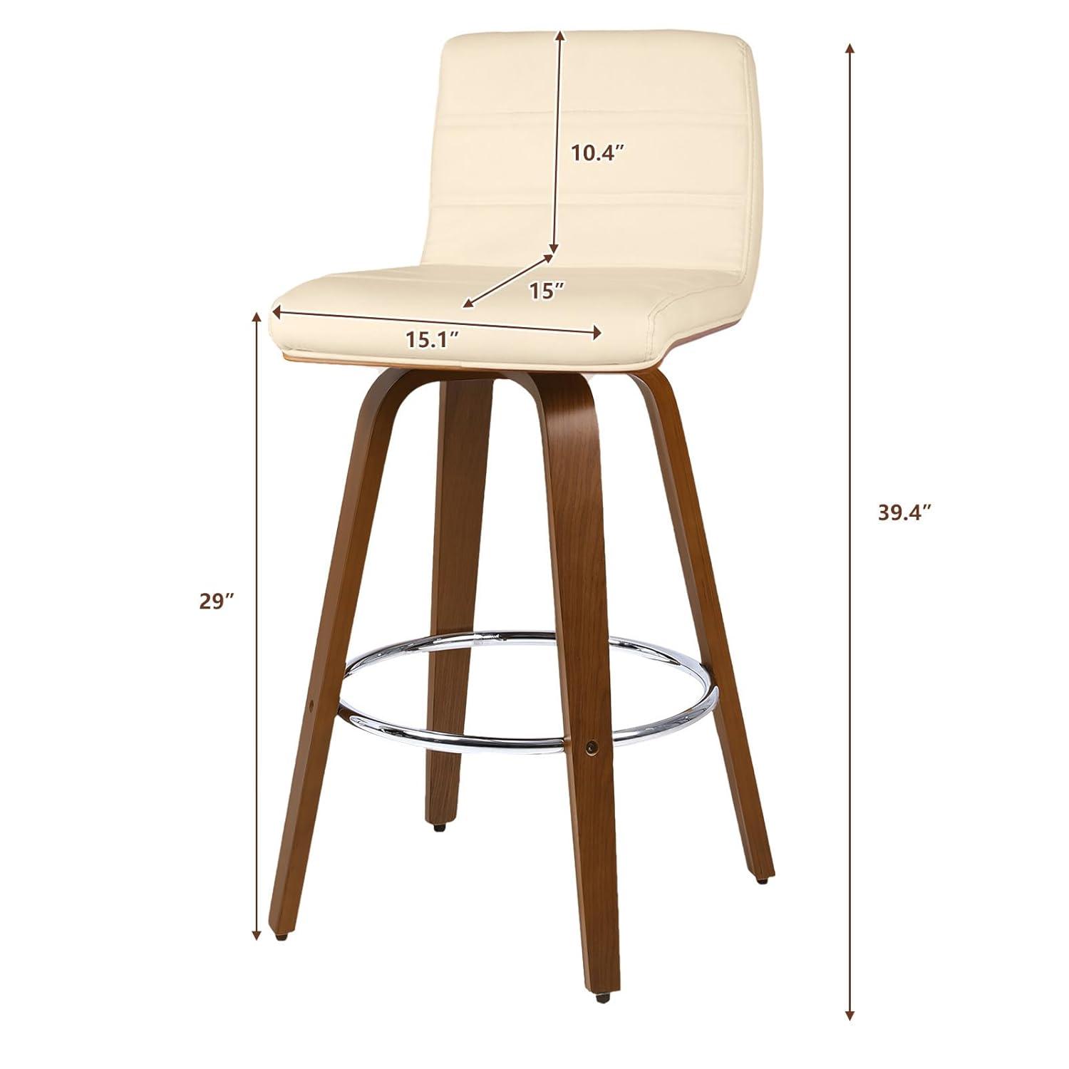 Corrigan Studio® Upholstered Swivel Stool (Set of 2)