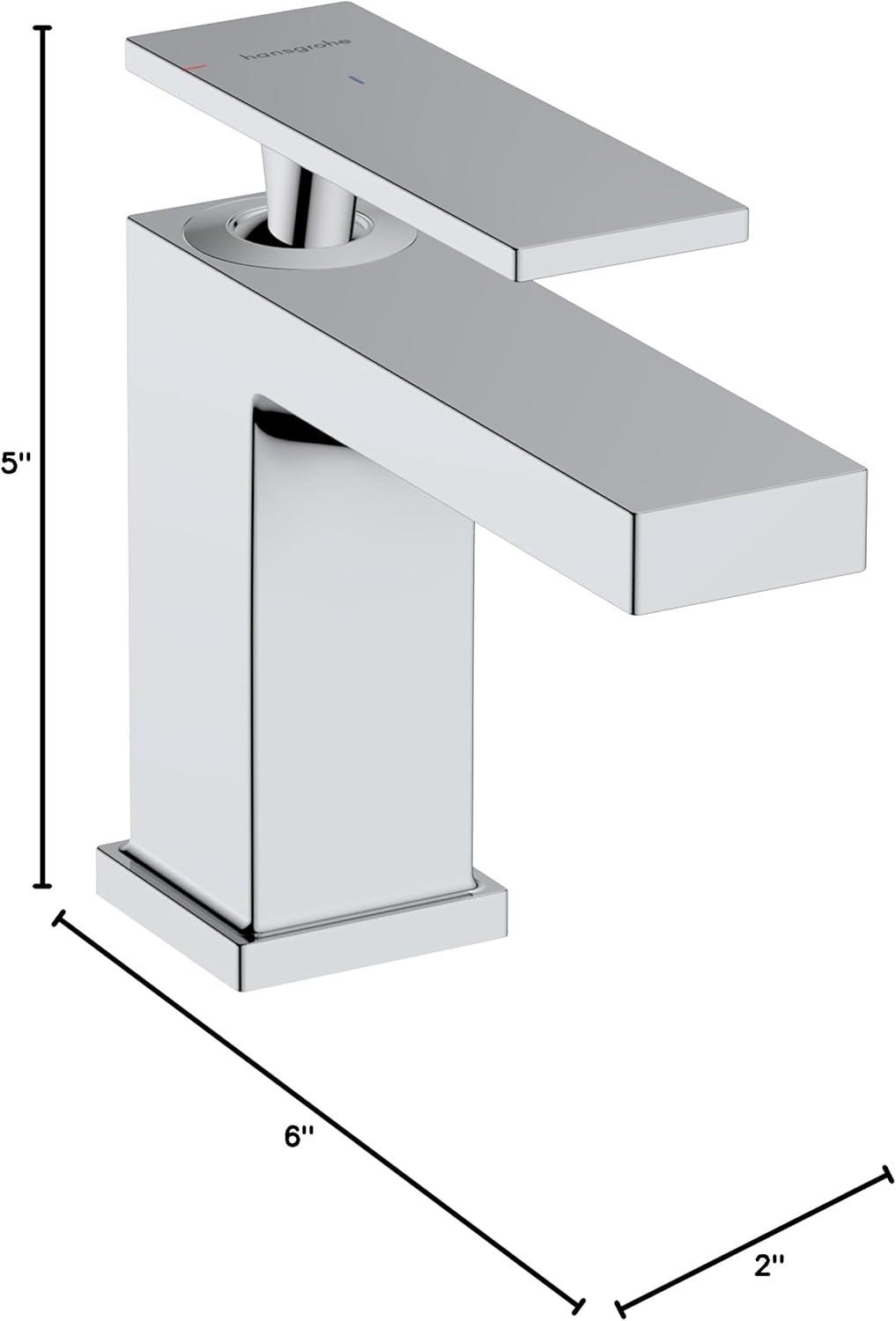 hansgrohe Tecturis E Single-Hole Faucet 80 with Pop-Up Drain, 1.2 GPM