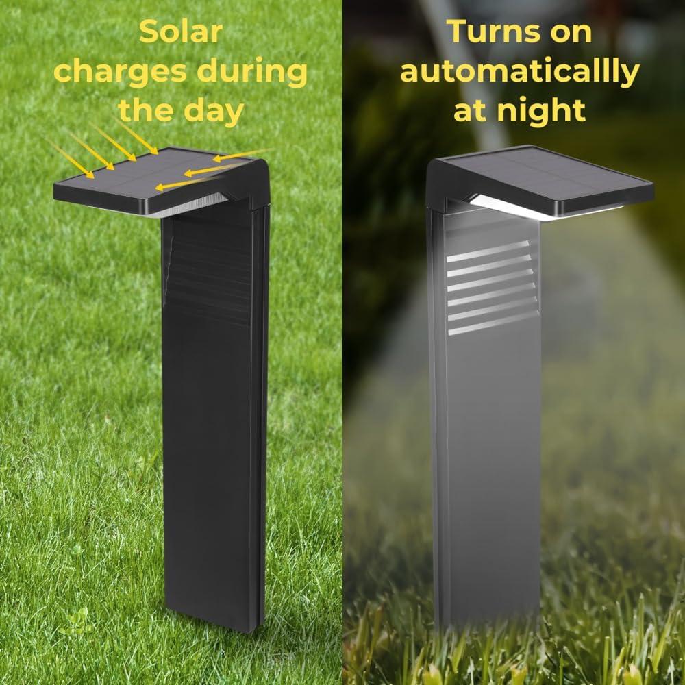 16.5" Solar L-Shaped LED Pathway Light