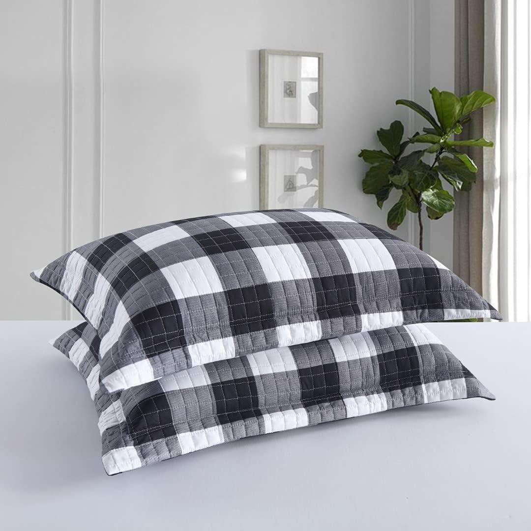 BP01 Gingham Reversible Pillow Cover