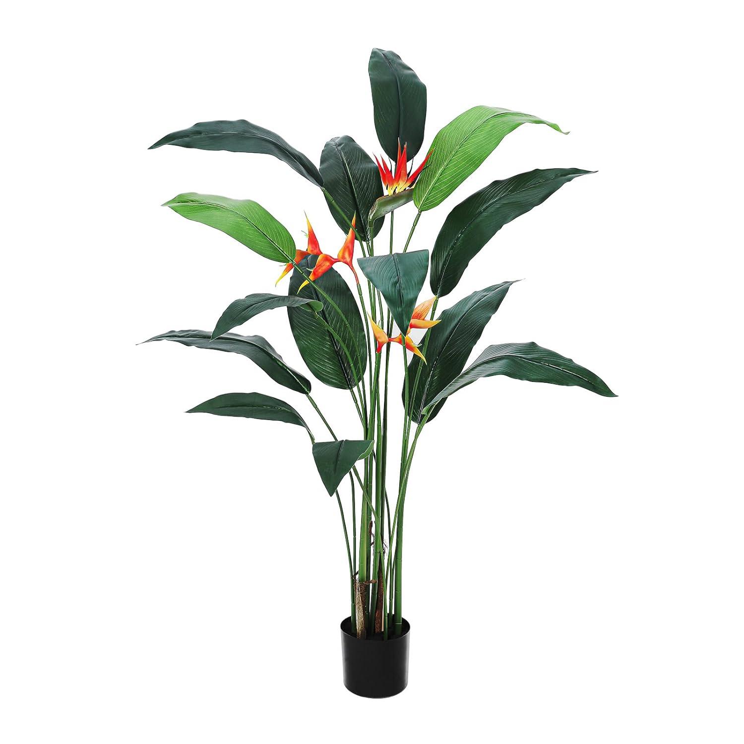 Artificial Bird of Paradise Plant 6FT(72in) Fake Palm Tree