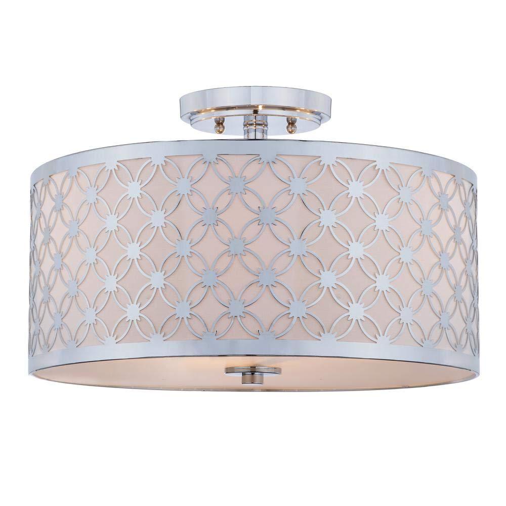Hutch Flush Mount - FLU4002 - Chrome - Safavieh