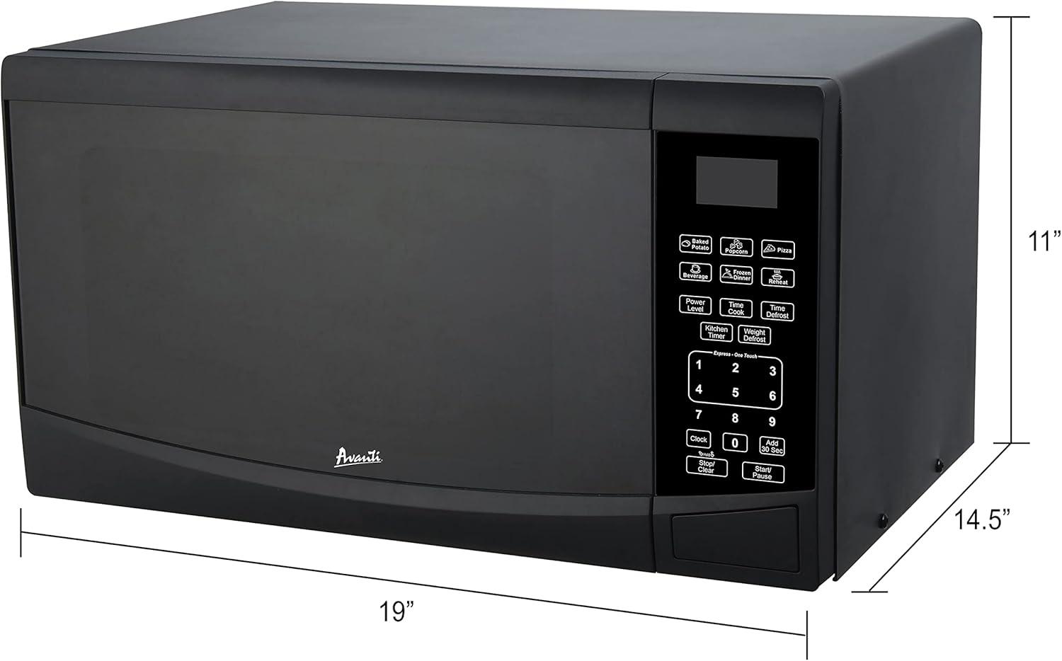 Avanti Products Avanti Countertop Microwave Oven, 0.9 cu. ft. MT09V1B